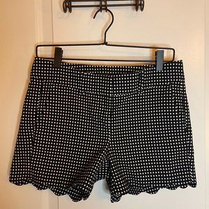Ann Taylor Black Polka Dot Shorts